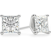 Kolczyki Sztyfty Księżniczka 0.30 Karata Tension Back Martini Set Diament Laboratoryjny 585 Białe Złoto (14K)