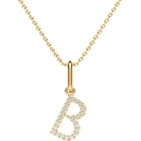 Wisiorek Litera "B" Laboratoryjny Diament 585 Żółte Złoto (14K)