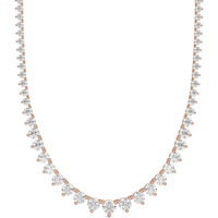 Naszyjnik Marilyn 15.80 krt Laboratoryjny Diament 585 Różowe Złoto (14K)