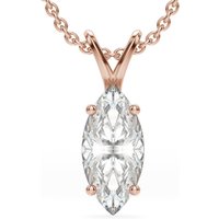 Wisiorek Basket Set Markýzový 2.50 kt Laboratoryjny Diament 585 Różowe Złoto (14K)