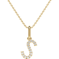 Wisiorek Litera "S" Laboratoryjny Diament 585 Żółte Złoto (14K)