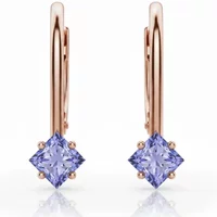 Kolczyki Odette z Tanzanitem 2.00 ct 417 Różowe Złoto