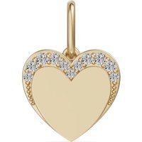 Zawieszka Serce Accented Laboratoryjny Diament 417 Żółte Złoto (10K)