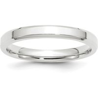 Obrączka Ślubna Bevel Edge Comfort Fit 3 mm 585 Białe Złoto (14K)