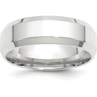 Obrączka Ślubna Bevel Edge Comfort Fit 7 mm 585 Białe Złoto (14K)