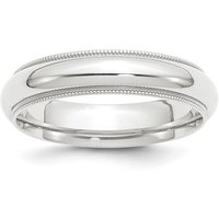 Obrączka Ślubna Milgrain Comfort Fit 5 mm 950 Platyna