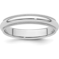 Obrączka Ślubna Milgrain Comfort Fit 4 mm 950 Platyna