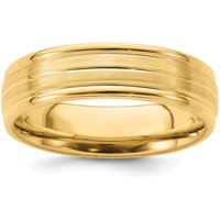 Obrączka Ślubna Center Line Comfort Fit 6 mm 585 Żółte Złoto (14K)