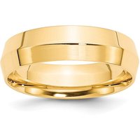 Obrączka Ślubna Knife Edge Comfort Fit 6 mm 585 Żółte Złoto (14K)