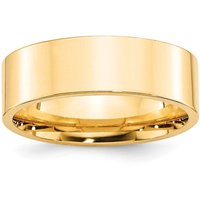 Obrączka Ślubna Standard Flat Comfort Fit 7 mm 585 Żółte Złoto (14K)