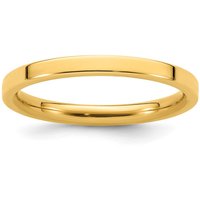Obrączka Ślubna Standard Flat Comfort Fit 2 mm 585 Żółte Złoto (14K)