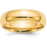 Obrączka Ślubna Standard Comfort Fit 6 mm 585 Żółte Złoto (14K)