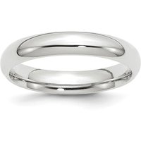 Obrączka Ślubna Standard Comfort Fit 4 mm 585 Białe Złoto (14K)
