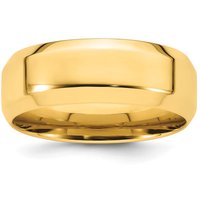 Obrączka Ślubna Bevel Edge Comfort Fit 8 mm 585 Żółte Złoto (14K)