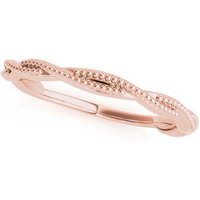 Amelia Pleciona Obrączka Ślubna 585 Różowe Złoto (14K)