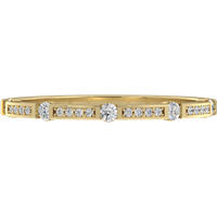 Obrączka Ślubna Petite Accented 1.00 MM Diament Laboratoryjny 417 (10K) Żółte Złoto