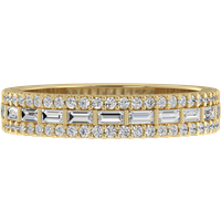 Obrączka Ślubna Fly 3.50 MM Diament Naturalny 417 (10K) Żółte Złoto