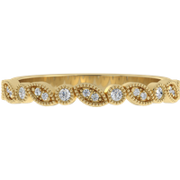 Obrączka Ślubna Love 2.13 MM Diament Laboratoryjny 417 (10K) Żółte Złoto