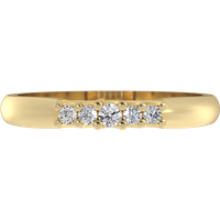 Obrączka Ślubna Petal Vintage Diament Laboratoryjny 417 (10K) Żółte Złoto