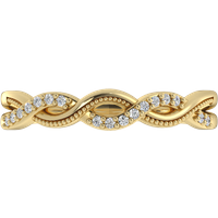 Obrączka Ślubna P-prong 1.20 MM Diament Laboratoryjny 417 (10K) Żółte Złoto