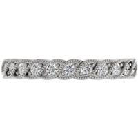 Obrączka Ślubna Swirl Classic 1.50 MM Diament Laboratoryjny 417 (10K) Białe Złoto