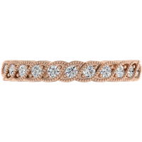 Obrączka Ślubna Swirl Classic 1.50 MM Diament Laboratoryjny 417 (10K) Różowe Złoto
