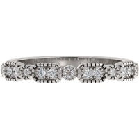 Obrączka Ślubna Lia 2.17 MM Diament Laboratoryjny 417 (10K) Białe Złoto