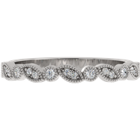 Obrączka Ślubna Love 2.13 MM Diament Laboratoryjny 417 (10K) Białe Złoto