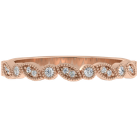 Obrączka Ślubna Love 2.13 MM Diament Laboratoryjny 417 (10K) Różowe Złoto