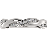 Obrączka Ślubna Old Money 1.90 MM Diament Naturalny 417 (10K) Białe Złoto