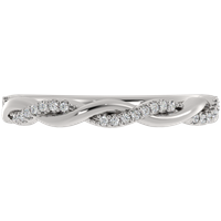 Obrączka Ślubna Twisted 2 MM Diament Laboratoryjny 950 Platyna
