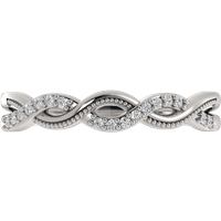 Obrączka Ślubna P-prong 1.20 MM Diament Laboratoryjny 417 (10K) Białe Złoto