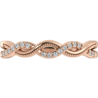 Obrączka Ślubna P-prong 1.20 MM Diament Laboratoryjny 417 (10K) Różowe Złoto