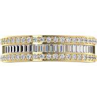 Obrączka Ślubna Channel Vivo 5.40 MM Diament Naturalny 417 (10K) Żółte Złoto