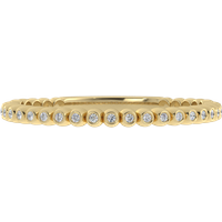 Obrączka Ślubna Claw 1.30 MM Diament Laboratoryjny 417 (10K) Żółte Złoto