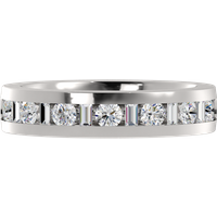 Obrączka Ślubna Channel Bag 4.50 MM Diament Naturalny 950 Platyna
