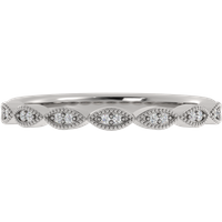Obrączka Ślubna Pavé Amellia 1.90 MM Diament Laboratoryjny 417 (10K) Białe Złoto
