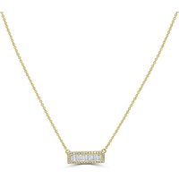 Naszyjnik z Wisiorkiem z Naturalnymi Diamentami Diament Naturalny 585 Żółte Złoto (14K)