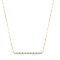 Naszyjnik Diamond Bar Diament Laboratoryjny 585 Żółte Złoto (14K)