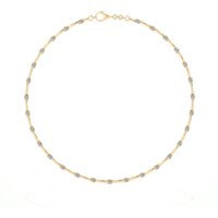 Diamentowy Choker z Okrągłymi, Rozstawionymi Kamieniami Diament Laboratoryjny 585 Żółte Złoto (14K)