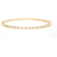 Bransoletka Diamentowa Bangle Diament Laboratoryjny 585 Żółte Złoto (14K)