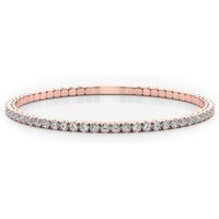 Elastyczna Bransoletka Eternity Bangle 5.10 krt Diament Laboratoryjny 585 Różowe Złoto (14K)