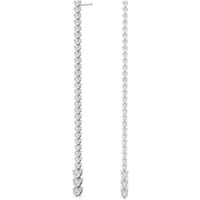 Diamantové Kolczyki Wiszące 2.20 krt Laboratoryjny Diament 585 Białe Złoto (14K)