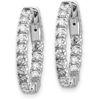 Inside Out Kolczyki Koła Diamentowe 1.50 krt Diament Laboratoryjny 585 Białe Złoto (14K)