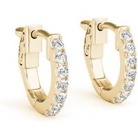 Pave Náušnice Huggie 0.28 krt Diament Laboratoryjny 750 Żółte Złoto (18K)