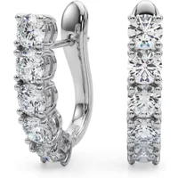 Diamantové Náušnice z Zapięciem Omega 2.00 krt Diament Laboratoryjny 585 Białe Złoto (14K)