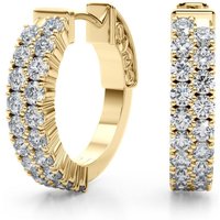 Kolczyki Koła Diamentowe 1.14 krt Diament Laboratoryjny 585 Żółte Złoto (14K)