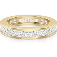 Obrączka Ślubna Eternity Channel Set Księżniczka 2.00 mm Laboratoryjny Diament 750 Żółte Złoto (18K)