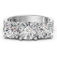 Okrągły Pierścionek Zaręczynowy Open Arms 3.00 krt Naturalny Diament 585 Białe Złoto (14K)