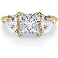 Timeless Księżniczka Pierścionek Zaręczynowy 1.00 krt Naturalny Diament 750 Żółte Złoto (18K)